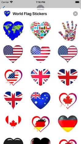 Game screenshot World Flag Sticker Pack apk