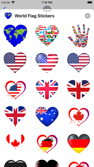 World Flag Sticker Pack screenshot 2