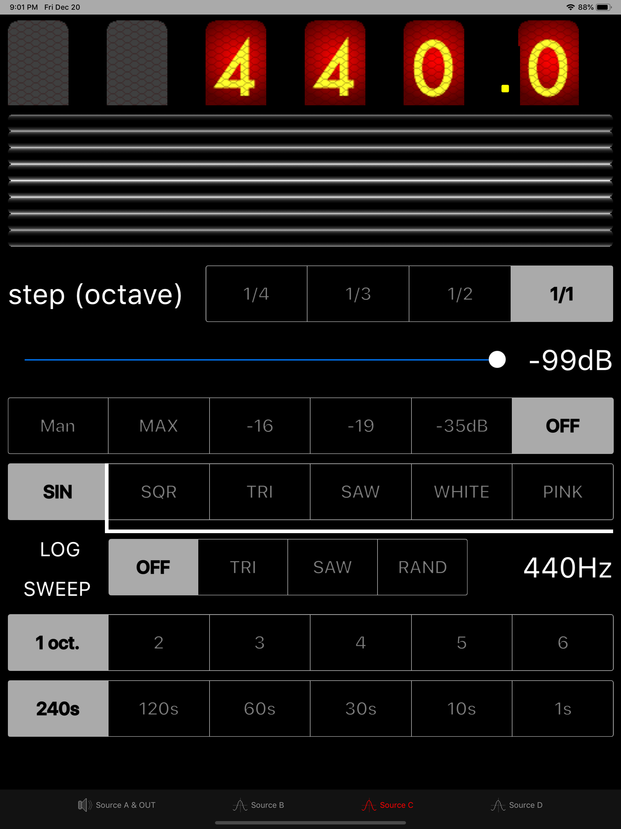 Diapason Audio Generator