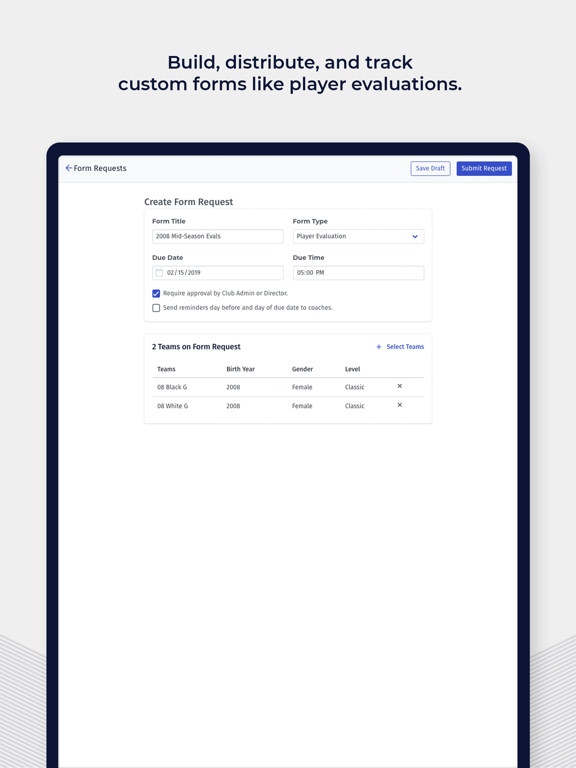 PlayMetrics iPad screenshot 6 - Sports app
