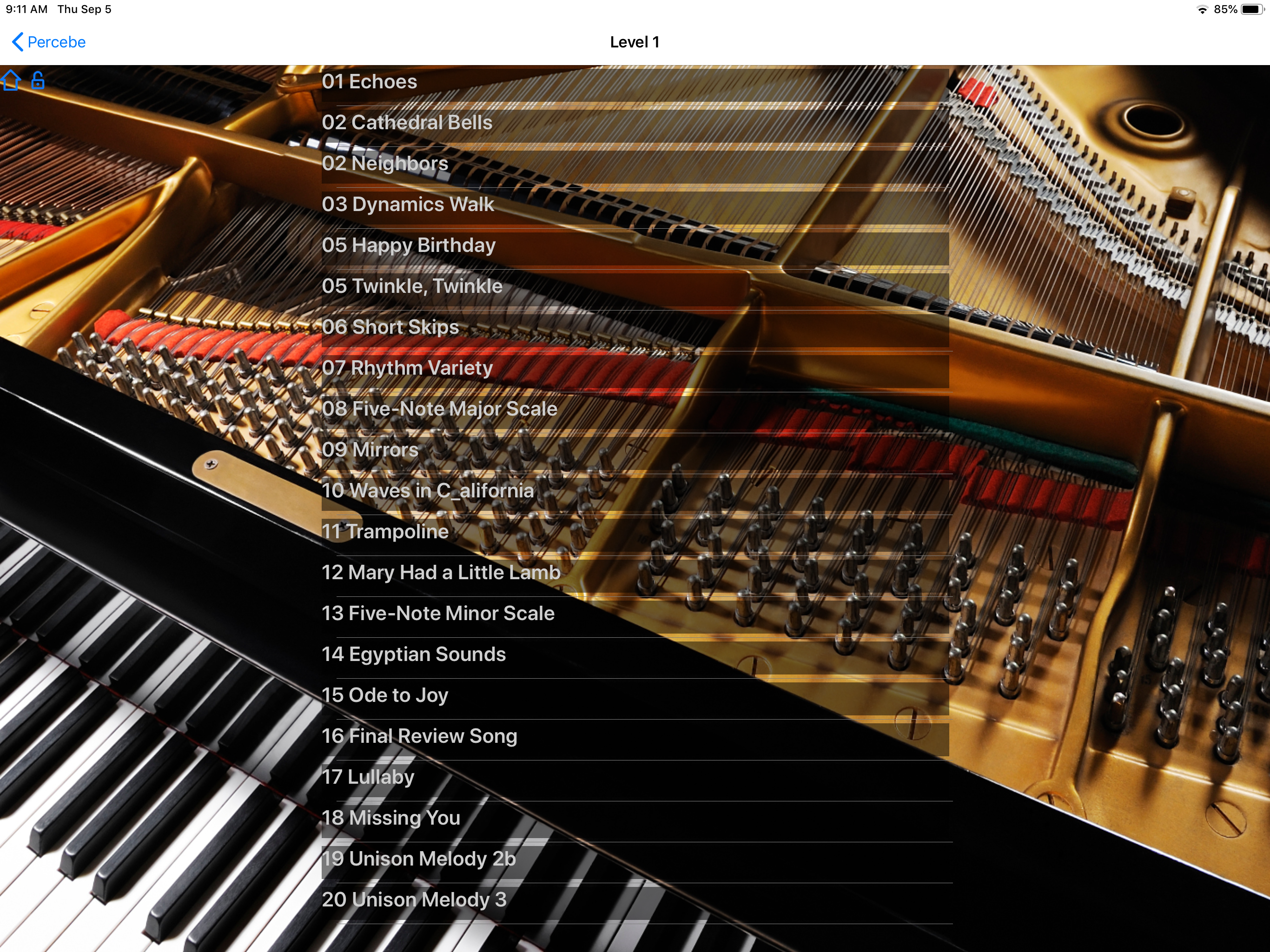 Percebe Expressive Piano screenshot 5
