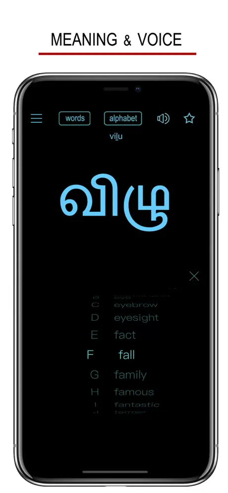 Tamil Words & Writing