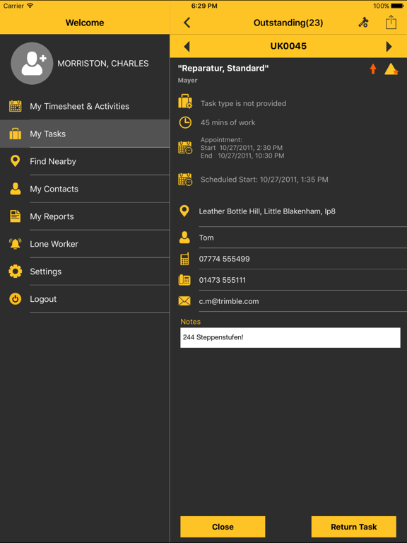 Screenshot #5 pour FieldMaster Technician