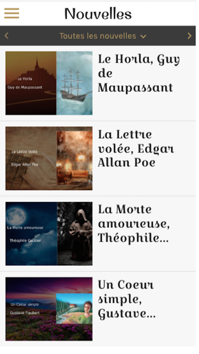 French audiobooks (with text) Screenshot
