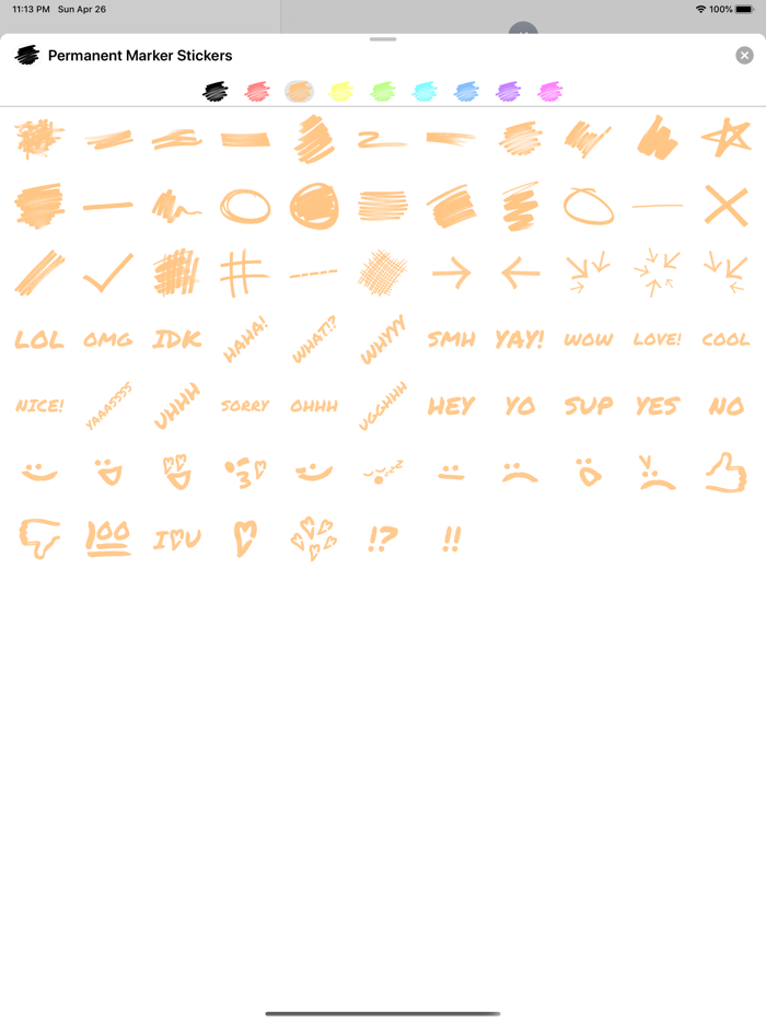 Permanent Marker Stickers