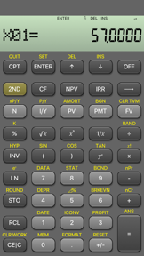 BA Financial Calculator screenshot