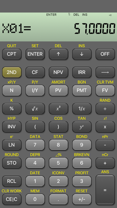 BA Financial Calculator Screenshot