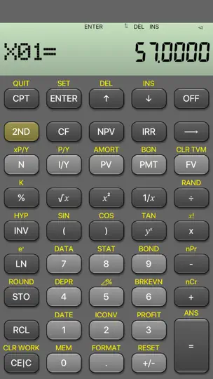 BA Financial Calculator iPhone Ekran Görüntüsü 3