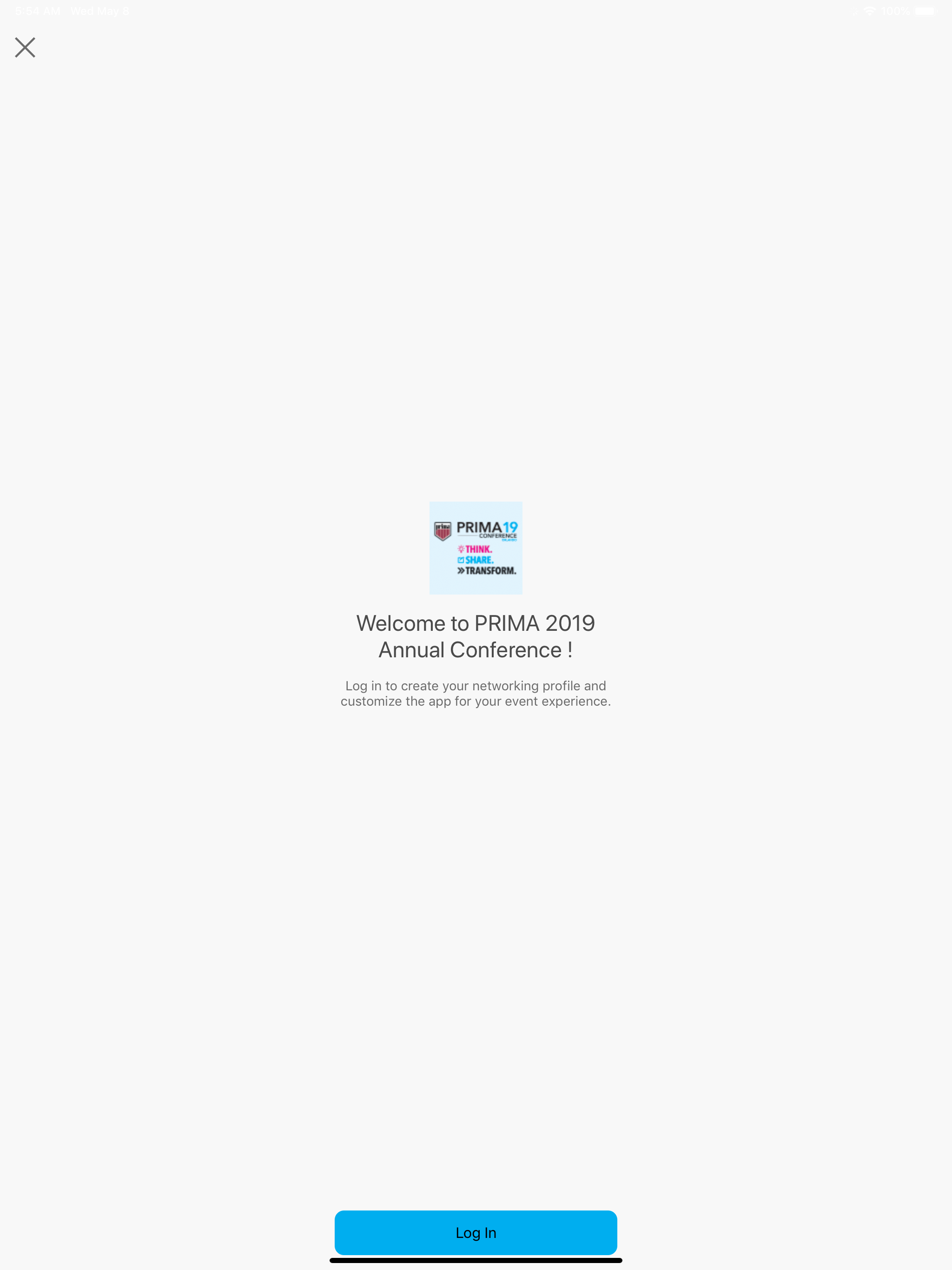 PRIMA Events App