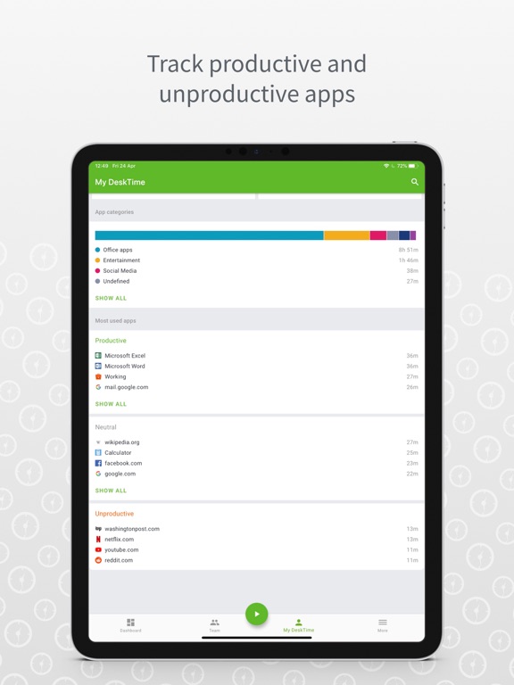 Screenshot #5 pour DeskTime