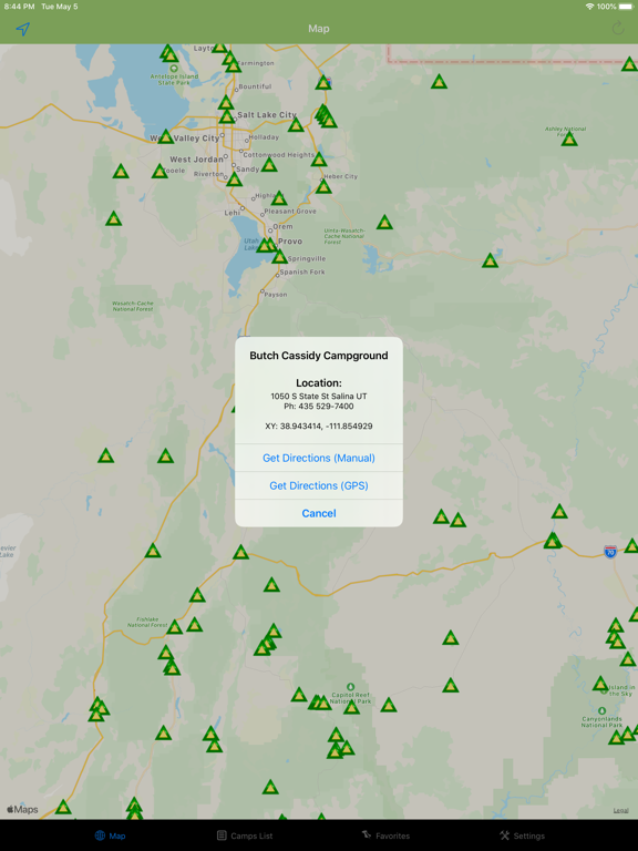 Screenshot #6 pour Utah – Camping & RV spots