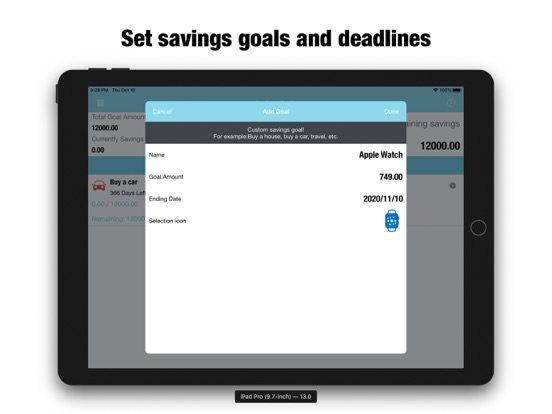 貯金貯蓄目標 - 貯蓄計画簿記、貯蓄目標管理Appのおすすめ画像9