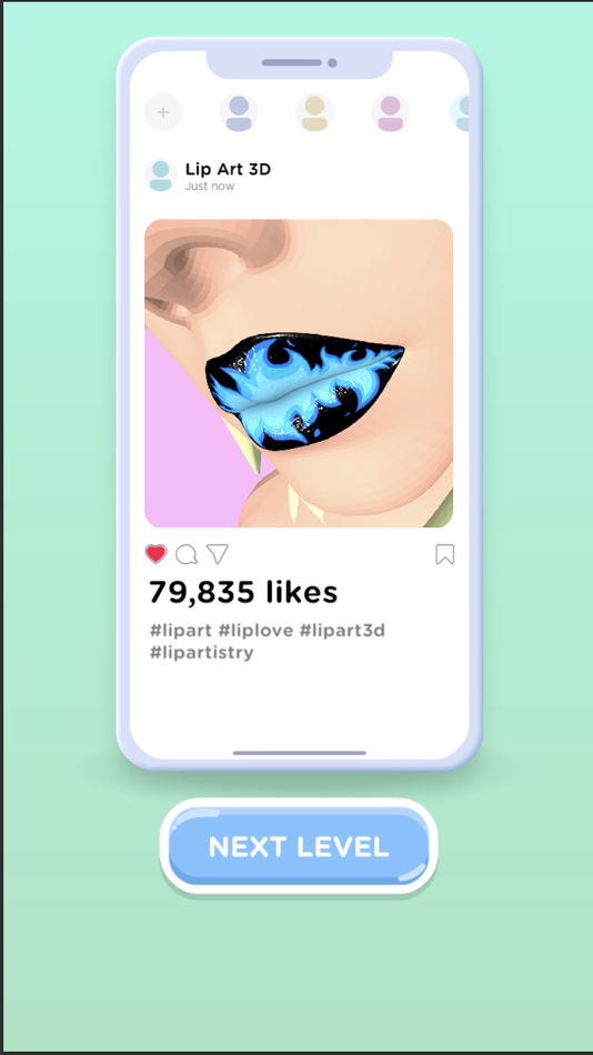 #7. Lip Art 3D (iOS) By: Zplay (Beijing) Info. Tech. Co.,Ltd.
