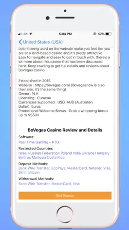 Game screenshot OCPedia: Online Casino Finder apk