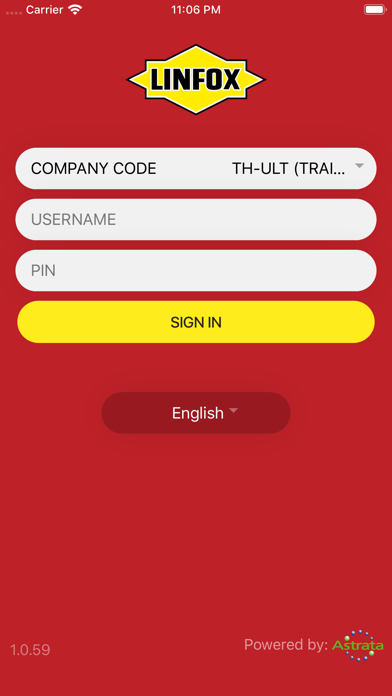 Linfox ePOD Screenshot
