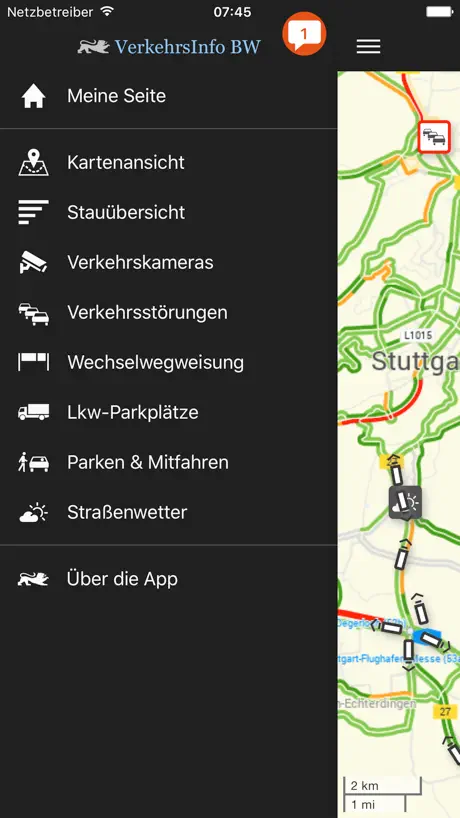 VerkehrsInfo BW