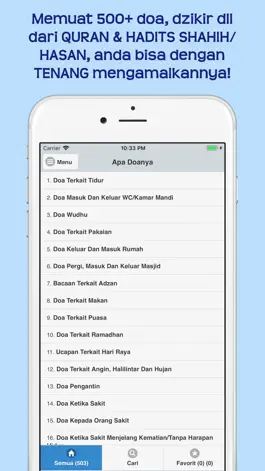 Game screenshot Apa Doanya: Doa & Dzikir mod apk