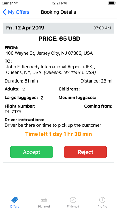 Screenshot #3 pour ELife Limo Driver