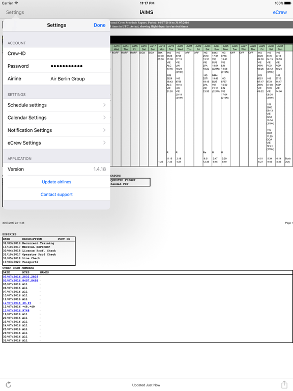 Screenshot #6 pour iAIMS Crew Roster Viewer