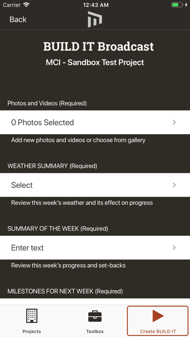 BUILD-IT Mobile Screenshot