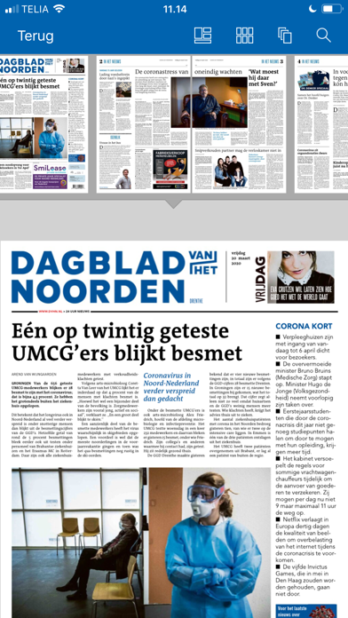 Dagblad van het Noorden krant Screenshot