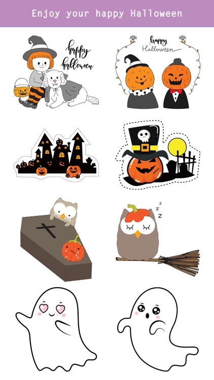 260+ Cute Hand Drawn Halloween screenshot-4