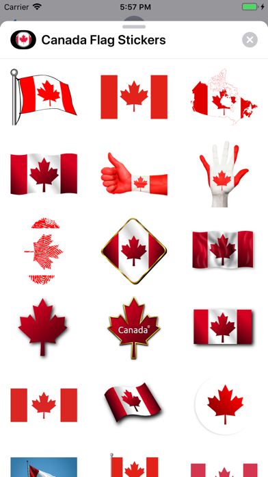 Canada Flag Stickers screenshot 2