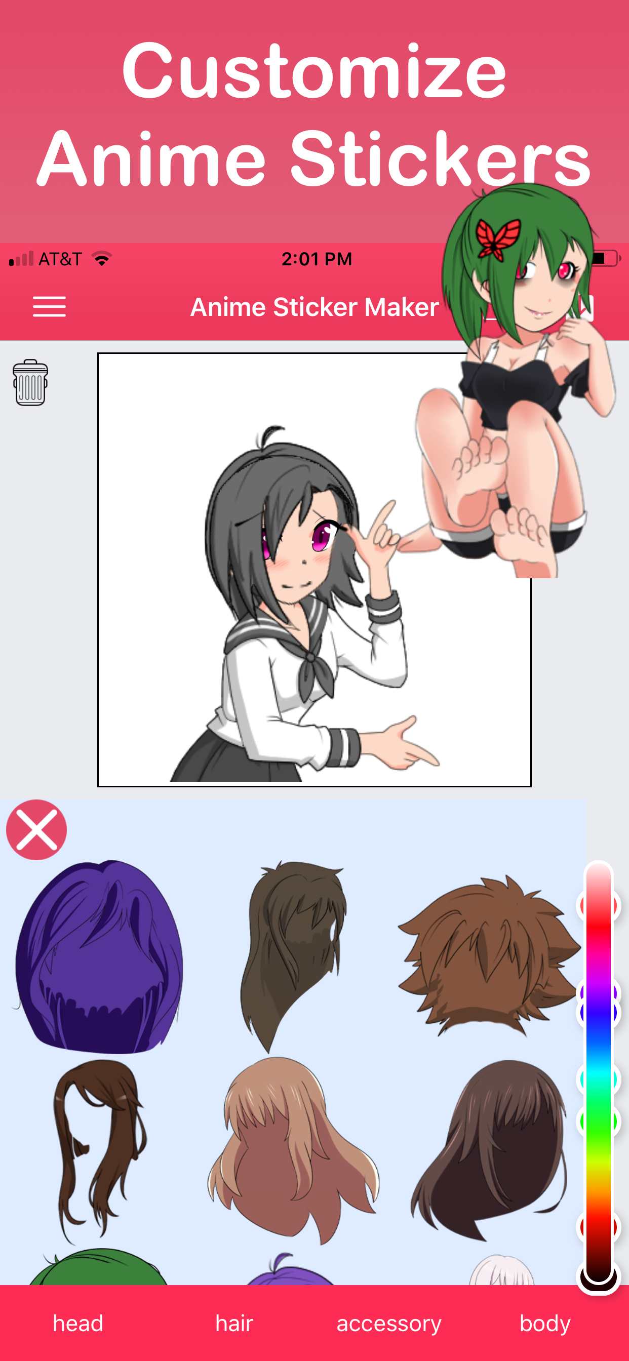 Anime Sticker Emoji Maker screenshot 7