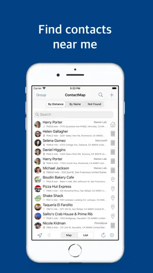 Contacts Map: territory manage screenshot 3