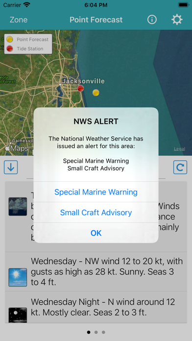 NOAA Marine Forecast & Weather Screenshot