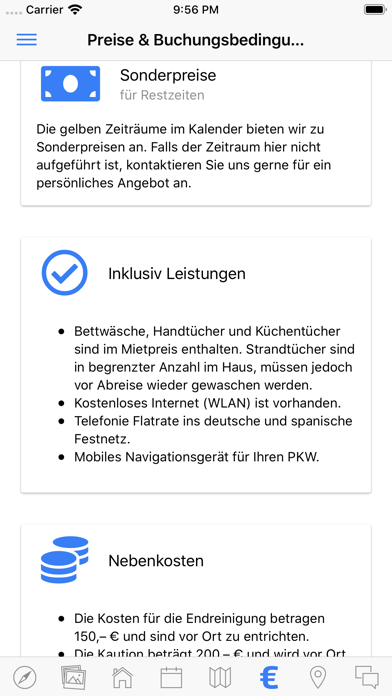 Casa Yelmo Ferienhaus Infos Screenshot