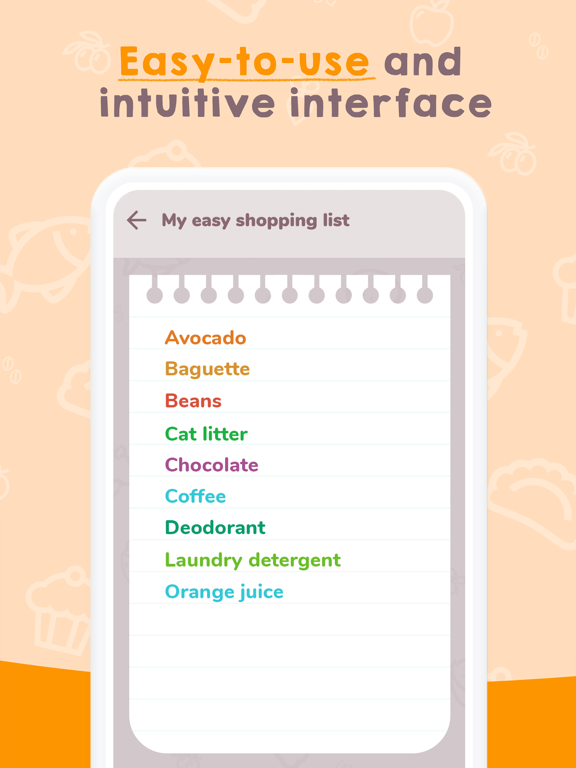 Easy Shopping List. iPad screenshot 7 - Shopping app