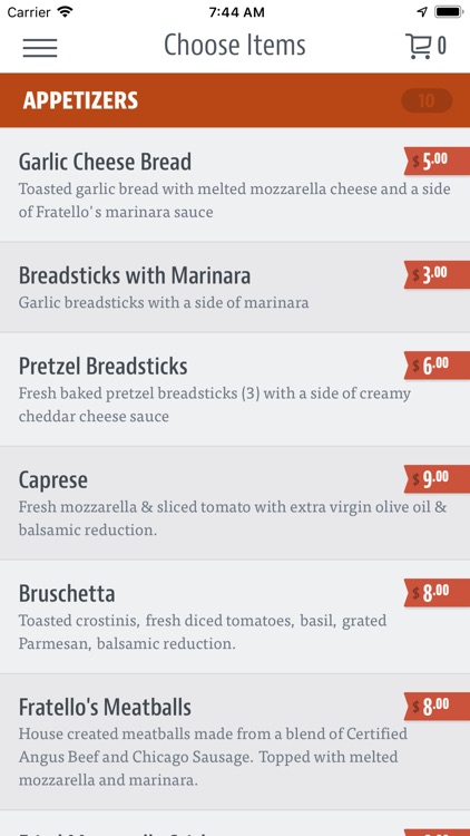 Fratello's Chicago Pizzeria