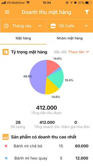 PosApp - Report screenshot 2