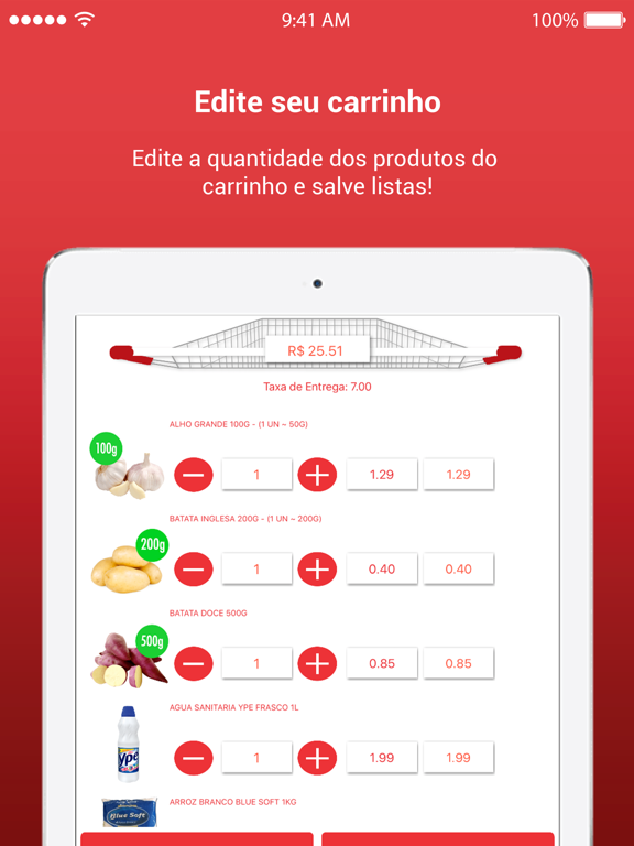 Supermercado Moranguinho iPad screenshot 4 - Shopping app