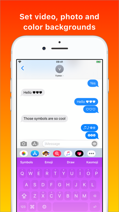 Symbol Board Keyboard & emoji iPhone screenshot