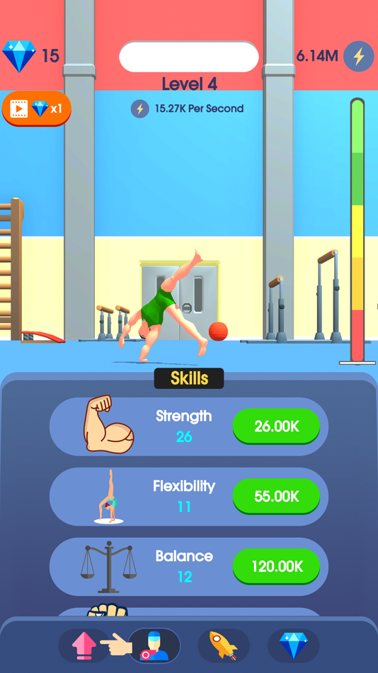 #2. Idle Gymnastics (iOS) 由: Selosoft, Inc.