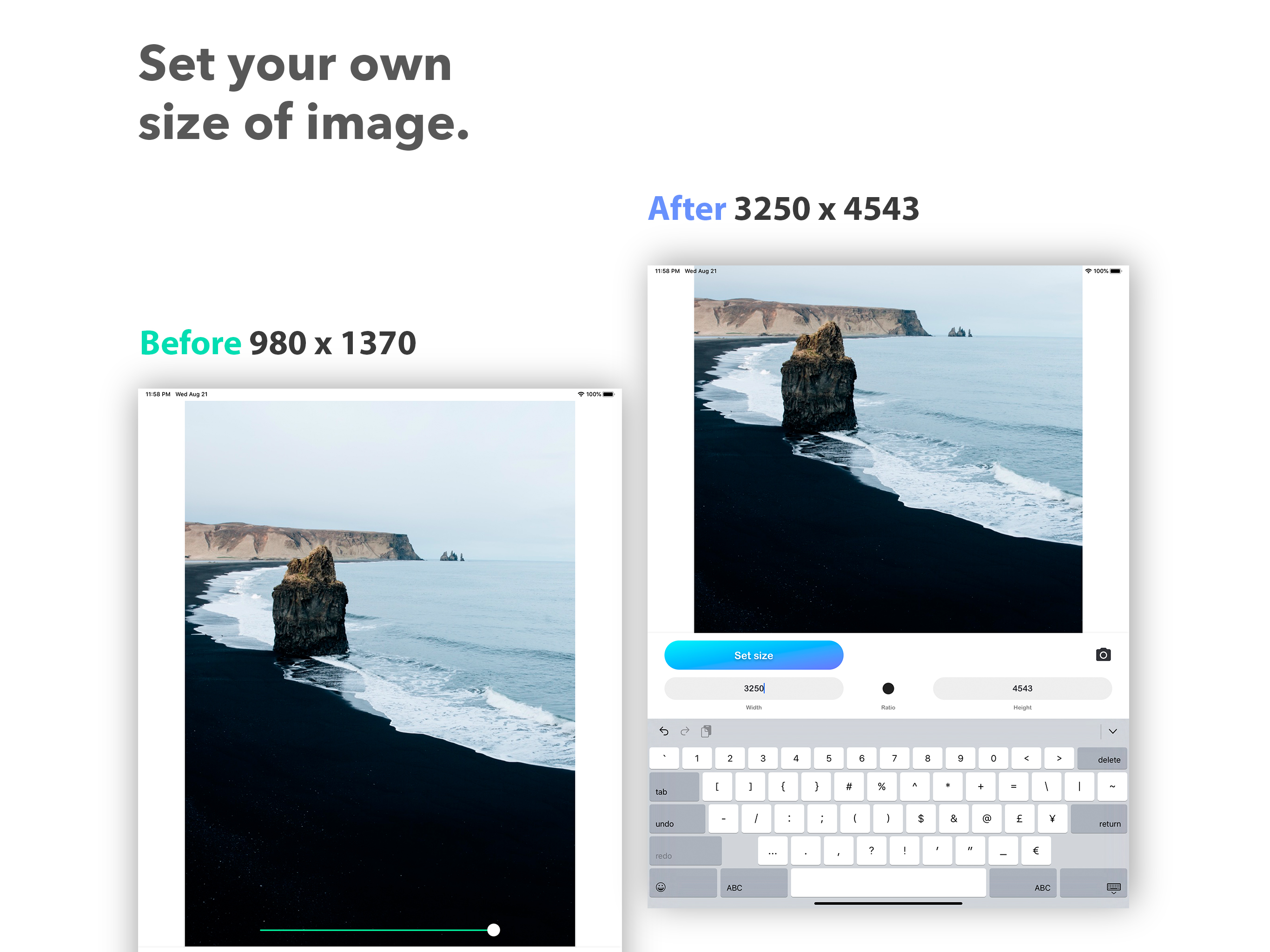 Resizable - Photo size screenshot 3
