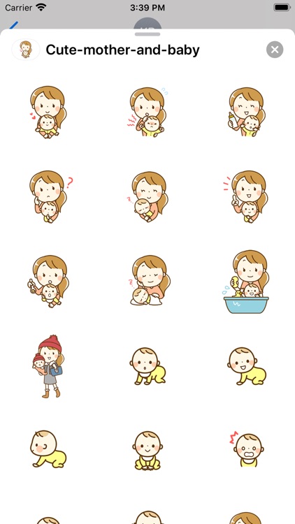 Cute mother and baby