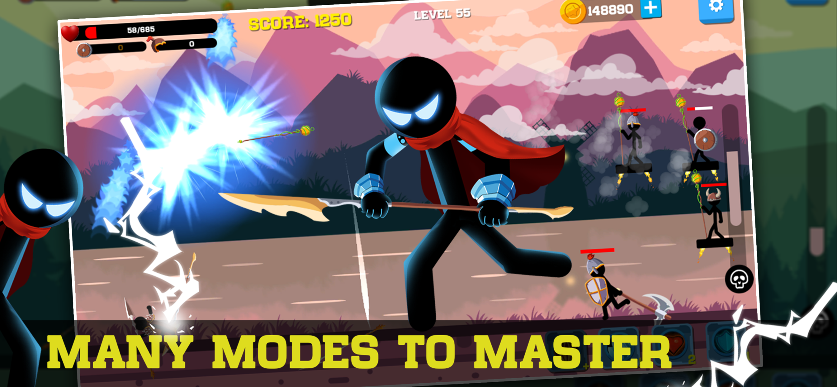 Stickman Archer - Spear War