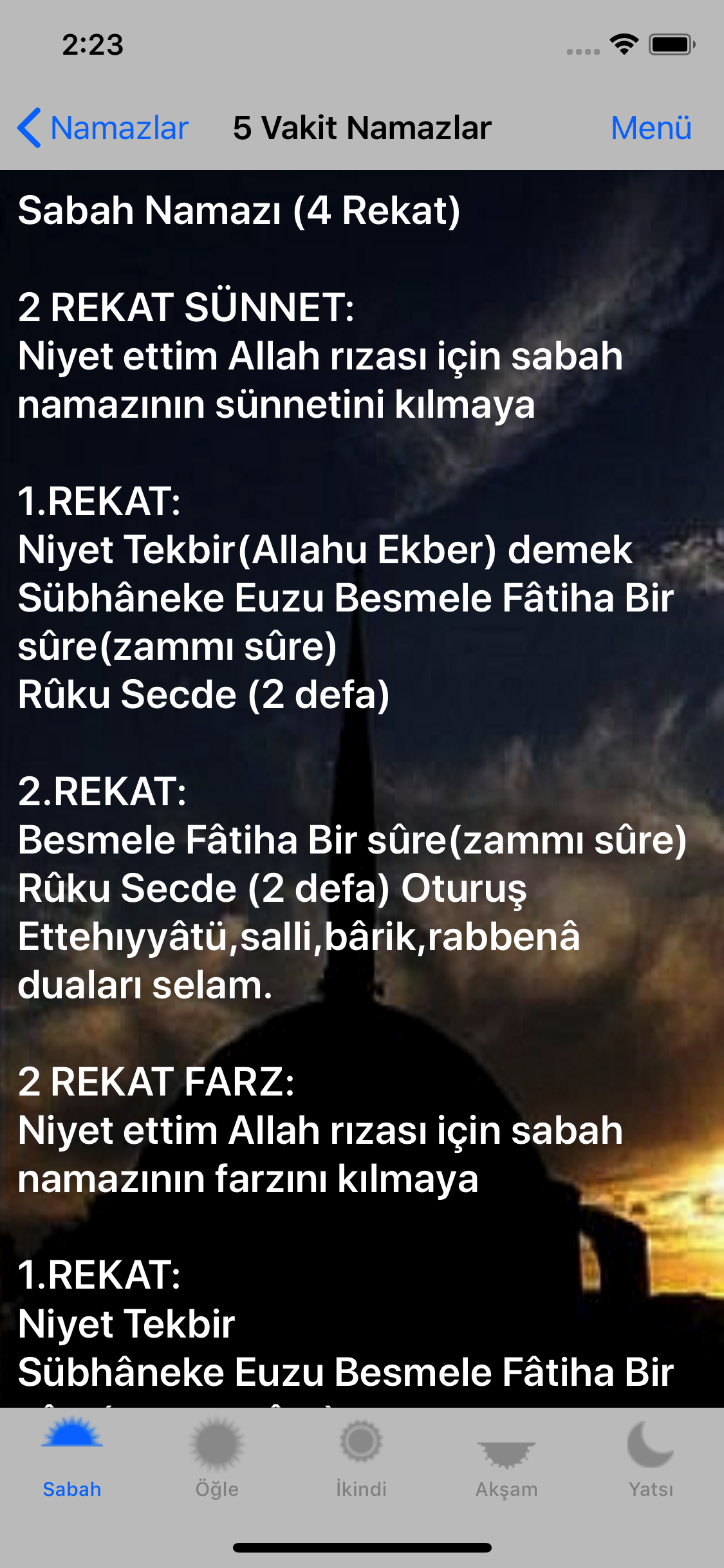 Namaz Sureleri screenshot 4