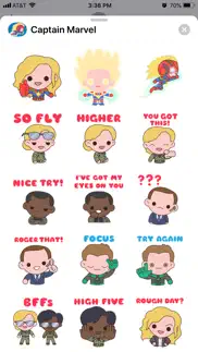 captain marvel stickers iphone screenshot 1