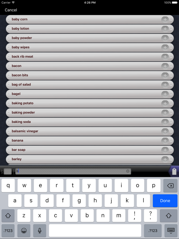 Screenshot #5 pour Simple Grocery List