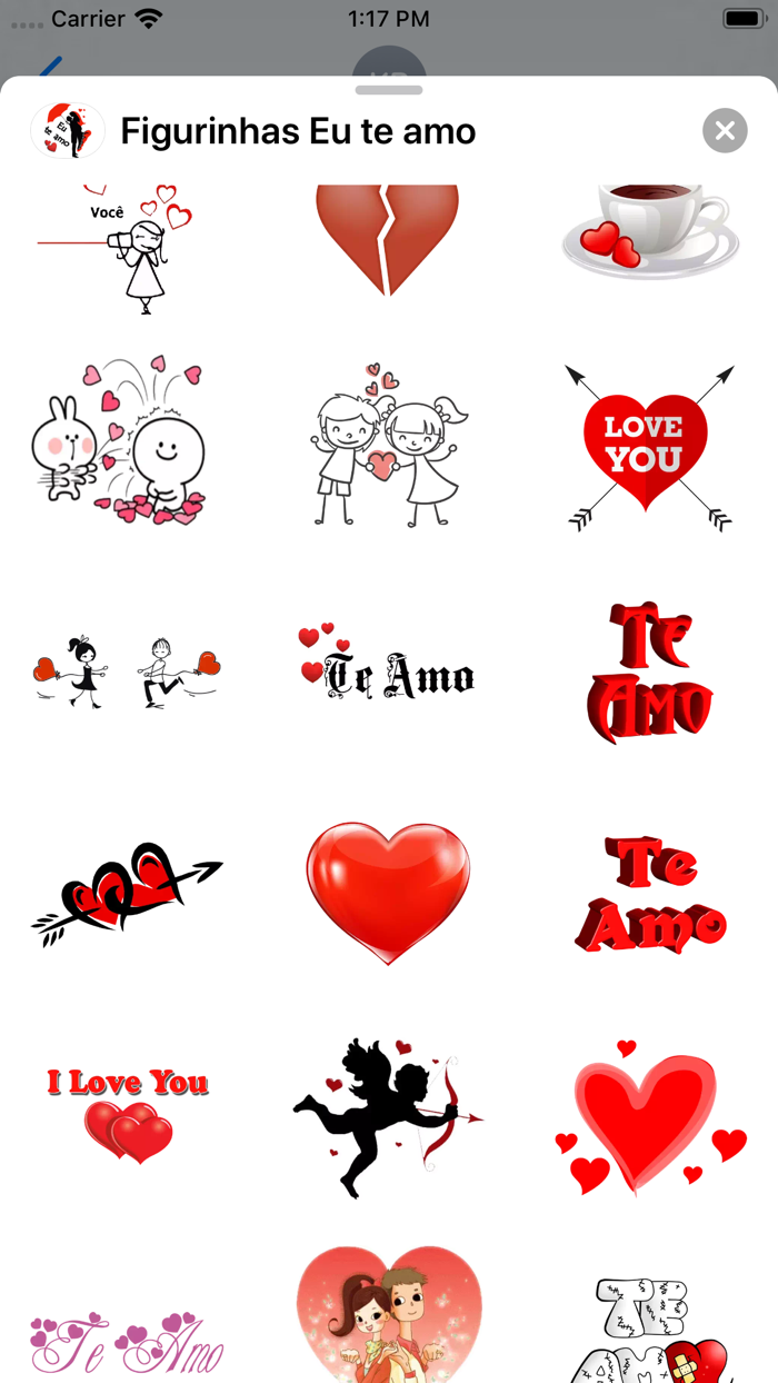 Figurinhas Eu te amo