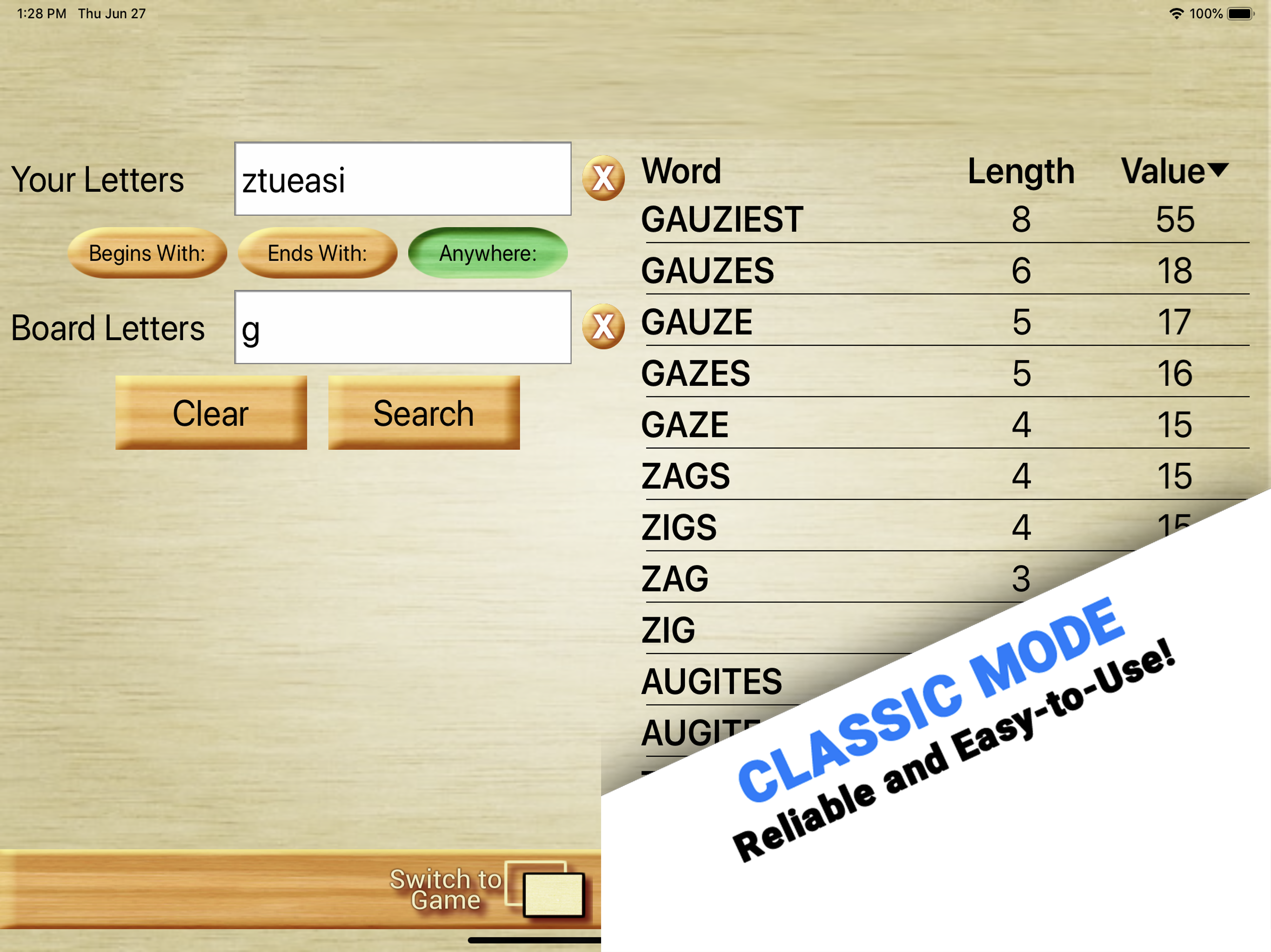 Word Breaker - Scrabble Cheat