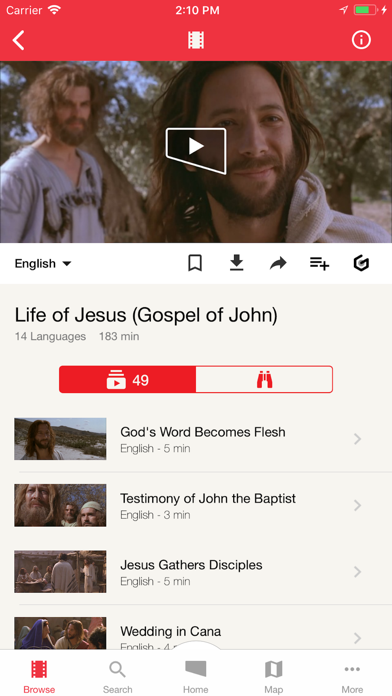 Jesus Film Project Screenshot