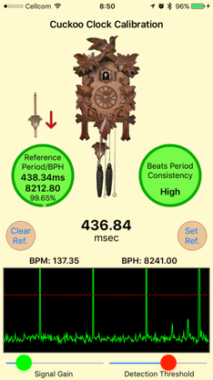 Cuckoo Clock Calibration screenshot 1