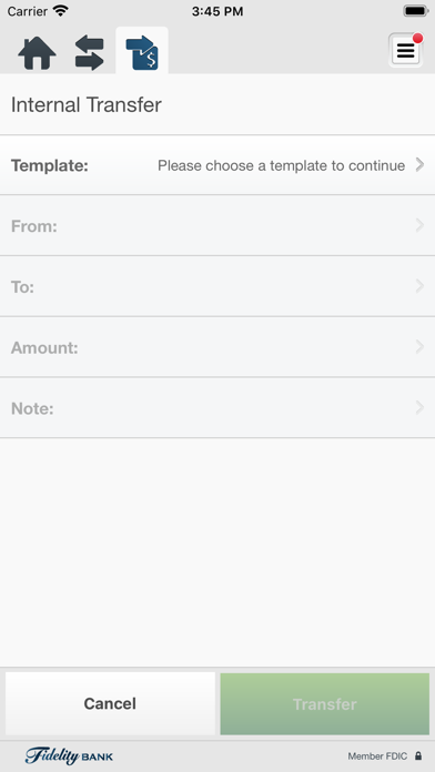 Fidelity Bank Business App Screenshot
