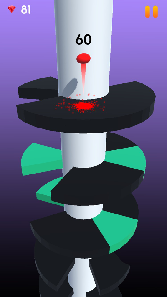 #7. Ball Jumping on Tower (iOS) Podle: Wisdomlogix Solutions Private Limited