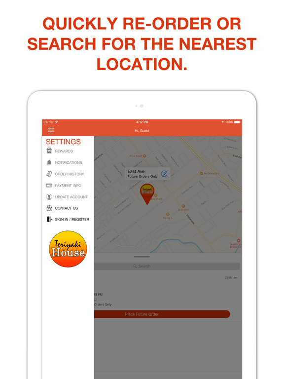 Teriyaki House - Mobile Order iPad screenshot 1 - Food & Drink app